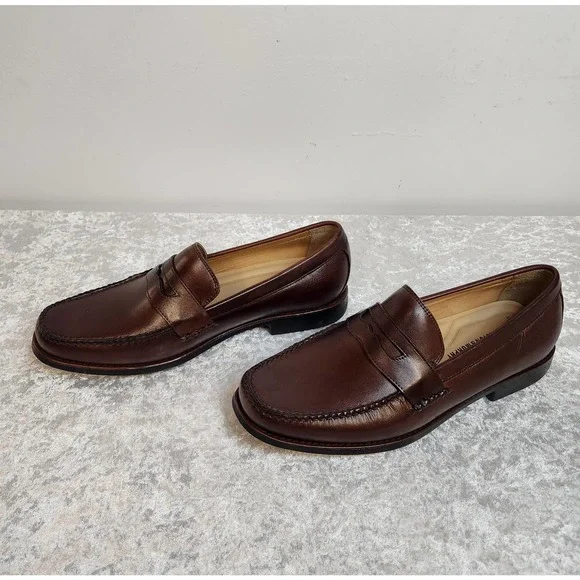NWT Johnston & Murphy Mens Ainsworth PN Mohagany Shoes-Size 9W - Picture 7 of 11
